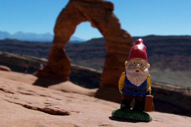 Cedric at Delicate Arch at Arches Naitonal Park