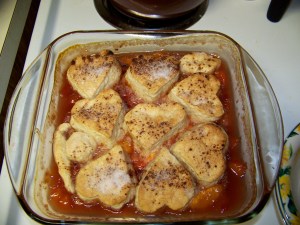 Peach cobbler