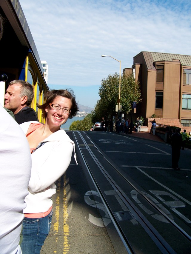 Riding the cable car