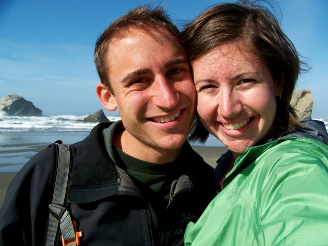 Us at the beach