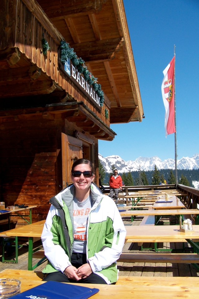 Resting in the sun at the Bärnalm