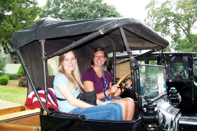 At the wheel of the Model T
