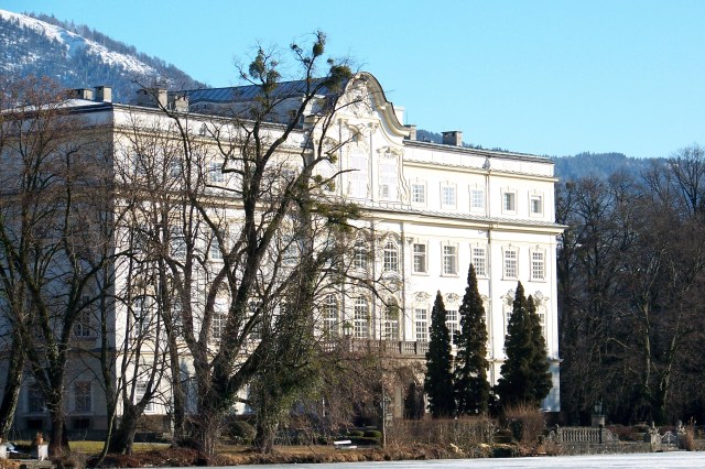 The Sound of Music: Schloss Leopoldskron, the back of the SOM house