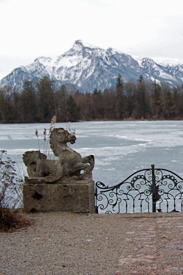 The Sound of Music: Schloss Leopoldskron's gate and the Untersberg