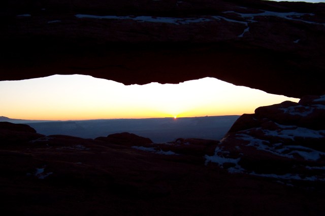 Sunrise at Mesa Arch in Canyonlands National Park