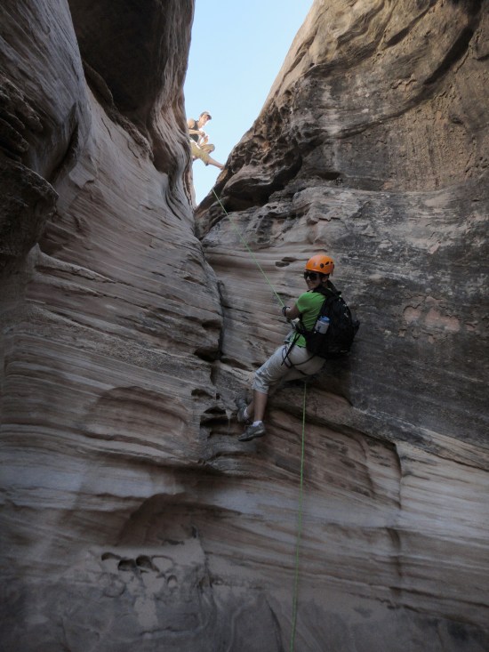 Rappelling on day one
