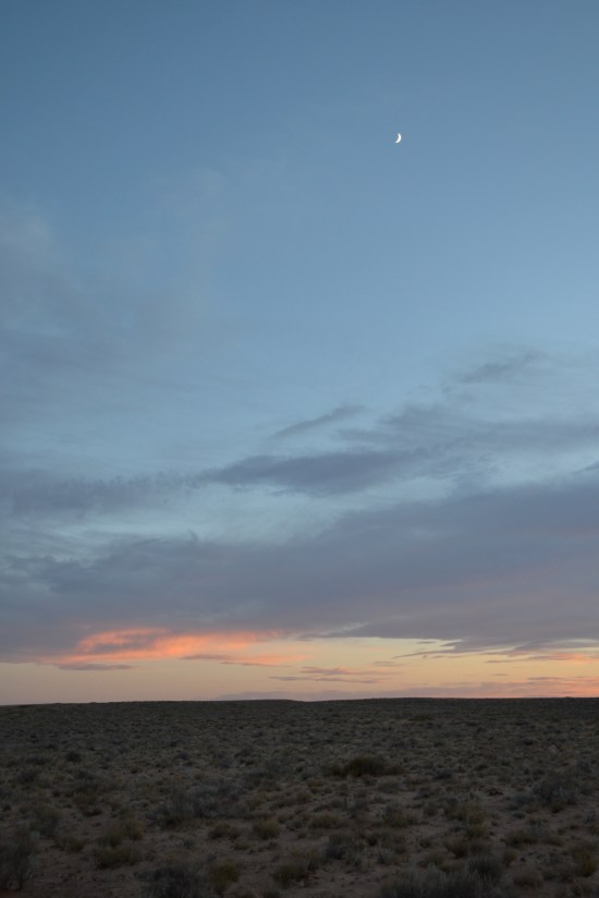 Sunset on the way back to the highway from Robbers Roost